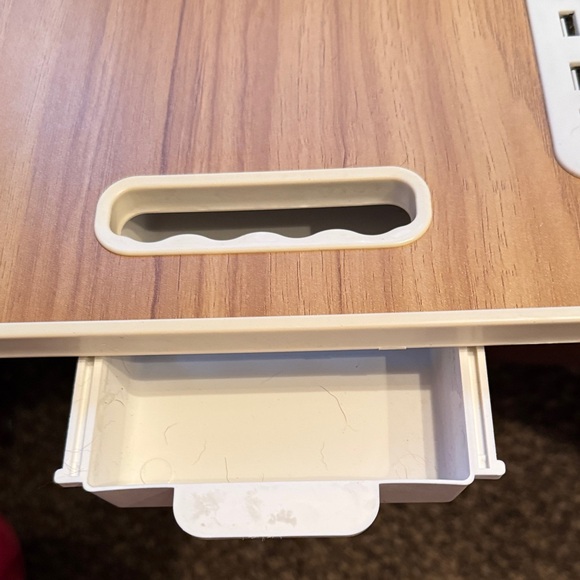 Portable Wooden Laptop Desk with White Accents new in box - Picture 5 of 6